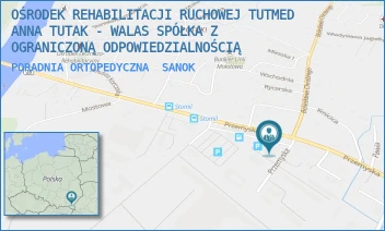 PORADNIA ORTOPEDYCZNA - OŚRODEK REHABILITACJI RUCHOWEJ TUTMED ANNA TUTAK - WALAS SPÓŁKA Z OGRANICZONĄ ODPOWIEDZIALNOŚCIĄ - UL. PRZEMYSKA 24,  SANOK