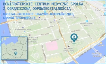 ODDZIAŁ CHIRURGII URAZOWO-ORTOPEDYCZNEJ - BONIFRATERSKIE CENTRUM MEDYCZNE SPÓŁKA Z OGRANICZONĄ ODPOWIEDZIALNOŚCIĄ - UL. TRYNITARSKA 11,  KRAKÓW-ŚRÓDMIEŚCIE