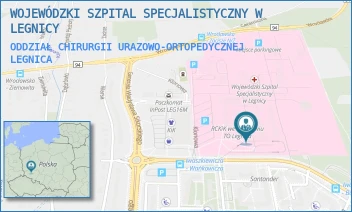 ODDZIAŁ CHIRURGII URAZOWO-ORTOPEDYCZNEJ - WOJEWÓDZKI SZPITAL SPECJALISTYCZNY W LEGNICY - UL. JAROSŁAWA IWASZKIEWICZA 5,  LEGNICA