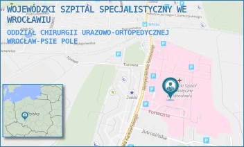 ODDZIAŁ CHIRURGII URAZOWO-ORTOPEDYCZNEJ - WOJEWÓDZKI SZPITAL SPECJALISTYCZNY WE WROCŁAWIU - KAMIEŃSKIEGO 73A,  WROCŁAW-PSIE POLE