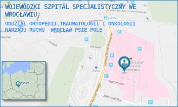 ODDZIAŁ ORTOPEDII,TRAUMATOLOGII I ONKOLOGII NARZĄDU RUCHU - WOJEWÓDZKI SZPITAL SPECJALISTYCZNY WE WROCŁAWIU - KAMIEŃSKIEGO 73A,  WROCŁAW-PSIE POLE