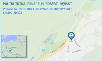 PORADNIA CHIRURGII URAZOWO-ORTOPEDYCZNEJ - POLIKLINIKA PANACEUM ROBERT DĘBSKI - UL. GRANICZNA 18,  LĄDEK-ZDRÓJ