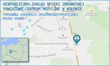 PORADNIA CHIRURGII URAZOWO-ORTOPEDYCZNEJ - POWIATOWE CENTRUM MEDYCZNE W WOŁOWIE SP. Z O.O. - UL. ALEJE JEROZOLIMSKIE 28,  BRZEG DOLNY