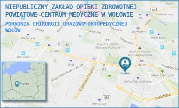 PORADNIA CHIRURGII URAZOWO-ORTOPEDYCZNEJ - POWIATOWE CENTRUM MEDYCZNE W WOŁOWIE SP. Z O.O. - UL. MARSZ. JÓZEFA PIŁSUDSKIEGO 34,  WOŁÓW
