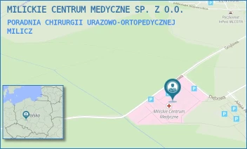 PORADNIA CHIRURGII URAZOWO-ORTOPEDYCZNEJ - MILICKIE CENTRUM MEDYCZNE SP. Z O.O. W RESTRUKTURYZACJI - UL. GRZYBOWA 1,  MILICZ