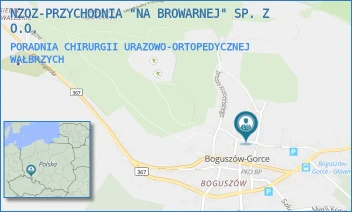 PORADNIA CHIRURGII URAZOWO-ORTOPEDYCZNEJ - NZOZ-PRZYCHODNIA "NA BROWARNEJ" SP. Z O.O. - UL. BROWARNA 3,  WAŁBRZYCH