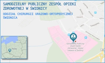 ODDZIAŁ CHIRURGII URAZOWO-ORTOPEDYCZNEJ - SAMODZIELNY PUBLICZNY ZESPÓŁ OPIEKI ZDROWOTNEJ W ŚWIDNICY - UL. LEŚNA 27-29,  ŚWIDNICA