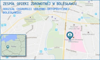 ODDZIAŁ CHIRURGII URAZOWO-ORTOPEDYCZNEJ - ZESPÓŁ OPIEKI ZDROWOTNEJ W BOLESŁAWCU - UL. JELENIOGÓRSKA 4,  BOLESŁAWIEC
