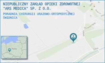 PORADNIA CHIRURGII URAZOWO-ORTOPEDYCZNEJ - NIEPUBLICZNY ZAKŁAD OPIEKI ZDROWOTNEJ "ARS MEDICA" SP. Z O.O. - UL. M. KONOPNICKIEJ 4,  ŚWIDNICA