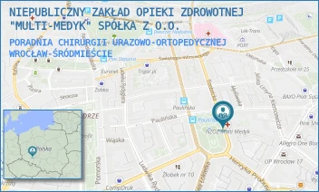 PORADNIA CHIRURGII URAZOWO-ORTOPEDYCZNEJ - NIEPUBLICZNY ZAKŁAD OPIEKI ZDROWOTNEJ "MULTI-MEDYK" SPÓŁKA Z O.O. - PL. ŚW. MACIEJA 8,  WROCŁAW