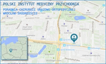 PORADNIA CHIRURGII URAZOWO-ORTOPEDYCZNEJ - PHM SPÓŁKA Z OGRANICZONĄ ODPOWIEDZIALNOŚCIĄ - UL. HENRYKA SIENKIEWICZA 58-60,  WROCŁAW-ŚRÓDMIEŚCIE