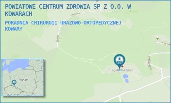 PORADNIA CHIRURGII URAZOWO-ORTOPEDYCZNEJ - POWIATOWE CENTRUM ZDROWIA SP Z O.O. W KOWARACH - UL. SANATORYJNA 15,  KOWARY