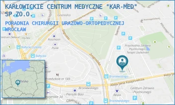 PORADNIA CHIRURGII URAZOWO-ORTOPEDYCZNEJ - KARŁOWICKIE CENTRUM MEDYCZNE "KAR-MED" SP.ZO.O. - UL. KS. NORBERTA BONCZYKA 20,  WROCŁAW