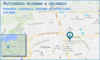 PORADNIA CHIRURGII URAZOWO-ORTOPEDYCZNEJ - PRZYCHODNIA REJONOWA W CHOJNOWIE - UL. LEGNICKA 12,  CHOJNÓW