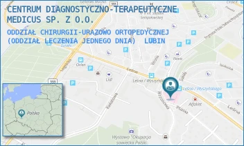 ODDZIAŁ CHIRURGII-URAZOWO ORTOPEDYCZNEJ (ODDZIAŁ LECZENIA JEDNEGO DNIA) - CENTRUM DIAGNOSTYCZNO-TERAPEUTYCZNE MEDICUS SP. Z O.O. - UL. LEŚNA 8,  LUBIN