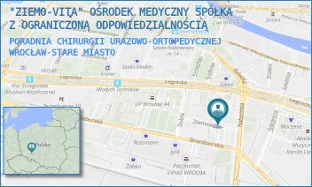 PORADNIA CHIRURGII URAZOWO-ORTOPEDYCZNEJ - "ZIEMO-VITA" OŚRODEK MEDYCZNY SPÓŁKA Z OGRANICZONĄ ODPOWIEDZIALNOŚCIĄ - UL. ZIEMOWITA 1-9,  WROCŁAW-STARE MIASTO