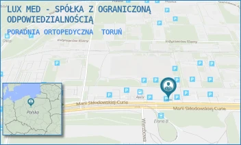 PORADNIA ORTOPEDYCZNA - LUX MED SPÓLKA Z OGRANICZONĄ ODPOWIEDZIALNOŚCIĄ - MARII SKŁODOWSKIEJ-CURIE 73,  TORUŃ
