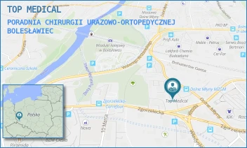 PORADNIA CHIRURGII URAZOWO-ORTOPEDYCZNEJ - BOLESŁAWIECKIE CENTRUM ZDROWIA SPÓŁKA Z OGRANICZONĄ ODPOWIEDZIALNOŚCIĄ - UL. DOLNE MŁYNY 21A,  BOLESŁAWIEC