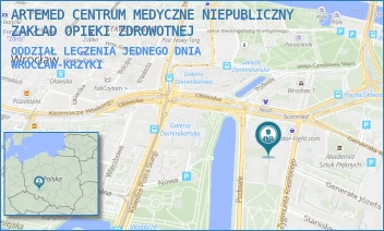ODDZIAŁ LECZENIA JEDNEGO DNIA - ARTEMED CENTRUM MEDYCZNE NIEPUBLICZNY ZAKŁAD OPIEKI ZDROWOTNEJ - UL. ZYGMUNTA KRASIŃSKIEGO 29,  WROCŁAW-KRZYKI