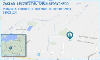 PORADNIA CHIRURGII URAZOWO-ORTOPEDYCZNEJ - ZAKŁAD LECZNICTWA AMBULATORYJNEGO - UL. ADAMA MICKIEWICZA 20,  STRZELIN