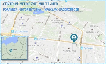 PORADNIA ORTOPEDYCZNA - CENTRUM MEDYCZNE MULTI-MED - UL. HENRYKA SIENKIEWICZA 110,  WROCŁAW-ŚRÓDMIEŚCIE