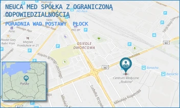 PORADNIA WAD POSTAWY - ŚWIAT ZDROWIA OPERATOR MEDYCZNY SP. Z O.O - OTOLIŃSKA 8,  PŁOCK