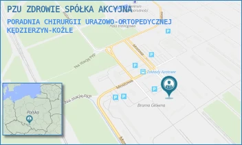 PORADNIA CHIRURGII URAZOWO-ORTOPEDYCZNEJ - PZU ZDROWIE SPÓŁKA AKCYJNA - UL. MOSTOWA 30 B,  KĘDZIERZYN-KOŹLE