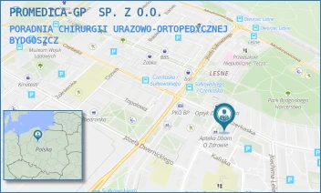 PORADNIA CHIRURGII URAZOWO-ORTOPEDYCZNEJ - PROMEDICA-GP  SP. Z O.O. - CZERKASKA 22,  BYDGOSZCZ