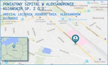ODDZIAŁ LECZENIA JEDNEGO DNIA - POWIATOWY SZPITAL W ALEKSANDROWIE KUJAWSKIM SP. Z O.O. - SŁOWACKIEGO 18.,  ALEKSANDRÓW KUJAWSKI