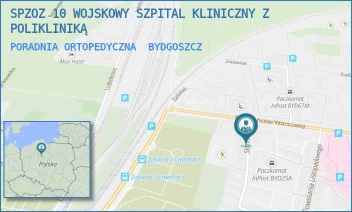 PORADNIA ORTOPEDYCZNA - SPZOZ 10 WOJSKOWY SZPITAL KLINICZNY Z POLIKLINIKĄ - POWSTAŃCÓW WARSZAWY 5,  BYDGOSZCZ