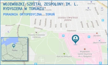 PORADNIA ORTOPEDYCZNA - WOJEWÓDZKI SZPITAL ZESPOLONY IM. L. RYDYGIERA W TORUNIU - ŚW. JÓZEFA 53-59,  TORUŃ
