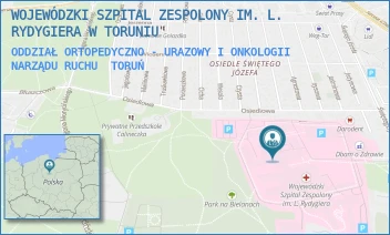 ODDZIAŁ ORTOPEDYCZNO - URAZOWY I ONKOLOGII NARZĄDU RUCHU - WOJEWÓDZKI SZPITAL ZESPOLONY IM. L. RYDYGIERA W TORUNIU - ŚW. JÓZEFA 53-59,  TORUŃ