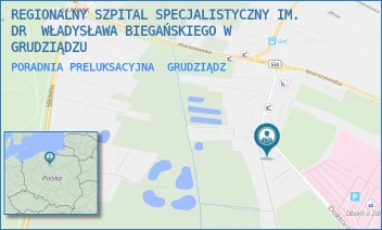 PORADNIA PRELUKSACYJNA - REGIONALNY SZPITAL SPECJALISTYCZNY IM. DR  WŁADYSŁAWA BIEGAŃSKIEGO W GRUDZIĄDZU - RYDYGIERA 15/17,  GRUDZIĄDZ