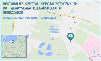 PORADNIA WAD POSTAWY - REGIONALNY SZPITAL SPECJALISTYCZNY IM. DR  WŁADYSŁAWA BIEGAŃSKIEGO W GRUDZIĄDZU - RYDYGIERA 15/17,  GRUDZIĄDZ