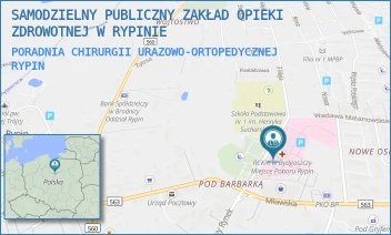 PORADNIA CHIRURGII URAZOWO-ORTOPEDYCZNEJ - SAMODZIELNY PUBLICZNY ZAKŁAD OPIEKI ZDROWOTNEJ W RYPINIE - 3 MAJA 2,  RYPIN