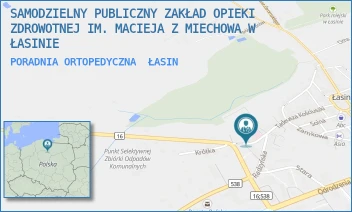 PORADNIA ORTOPEDYCZNA - SAMODZIELNY PUBLICZNY ZAKŁAD OPIEKI ZDROWOTNEJ IM. MACIEJA Z MIECHOWA W ŁASINIE - GRUDZIĄDZKA 2,  ŁASIN