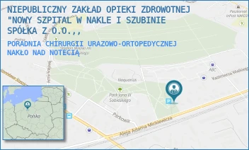 PORADNIA CHIRURGII URAZOWO-ORTOPEDYCZNEJ - NOWY SZPITAL W NAKLE I SZUBINIE SPÓŁKA Z O.O. - MICKIEWICZA 7,  NAKŁO NAD NOTECIĄ