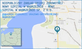 PORADNIA CHIRURGII URAZOWO-ORTOPEDYCZNEJ - NIEPUBLICZNY ZAKŁAD OPIEKI ZDROWOTNEJ NOWY SZPITAL W WĄBRZEŹNIE - NOWY SZPITAL W WĄBRZEŹNIE SP. Z O.O. - WOLNOŚCI 27,  WĄBRZEŹNO