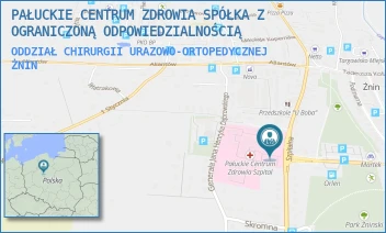ODDZIAŁ CHIRURGII URAZOWO-ORTOPEDYCZNEJ - PAŁUCKIE CENTRUM ZDROWIA SPÓŁKA Z OGRANICZONĄ ODPOWIEDZIALNOŚCIĄ - SZPITALNA 30,  ŻNIN