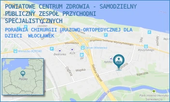 PORADNIA CHIRURGII URAZOWO-ORTOPEDYCZNEJ DLA DZIECI - POWIATOWE CENTRUM ZDROWIA - SAMODZIELNY PUBLICZNY ZESPÓŁ PRZYCHODNI SPECJALISTYCZNYCH - SZPITALNA 6A,  WŁOCŁAWEK