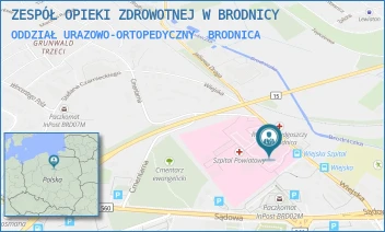 ODDZIAŁ URAZOWO-ORTOPEDYCZNY - ZESPÓŁ OPIEKI ZDROWOTNEJ W BRODNICY - WIEJSKA 9,  BRODNICA
