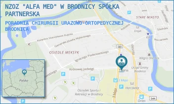 PORADNIA CHIRURGII URAZOWO-ORTOPEDYCZNEJ - NZOZ "ALFA MED" W BRODNICY SPÓŁKA PARTNERSKA - PIWNA 5,  BRODNICA