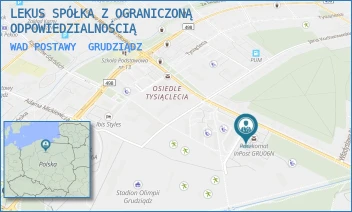 WAD POSTAWY - LEKUS SPÓŁKA Z OGRANICZONĄ ODPOWIEDZIALNOŚCIĄ - WARYŃSKIEGO 6,  GRUDZIĄDZ