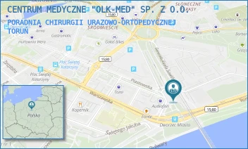 PORADNIA CHIRURGII URAZOWO-ORTOPEDYCZNEJ - CENTRUM MEDYCZNE "OLK-MED" SP. Z O.O. - PLAC 18 STYCZNIA 4,  TORUŃ