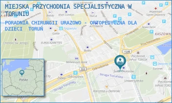 PORADNIA CHIRURGII URAZOWO - ORTOPEDYCZNA DLA DZIECI - MIEJSKA PRZYCHODNIA SPECJALISTYCZNA W TORUNIU - UNIWERSYTECKA 17,  TORUŃ