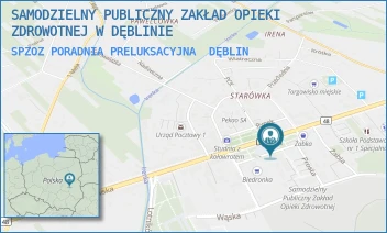 SPZOZ PORADNIA PRELUKSACYJNA - SAMODZIELNY PUBLICZNY ZAKŁAD OPIEKI ZDROWOTNEJ W DĘBLINIE - RYNEK 14,  DĘBLIN