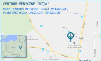 NZOZ CENTRUM MEDYCZNE "VITA" P.ORTOPEDYCZNA URSZULIN - CENTRUM MEDYCZNE "VITA" - MODRZEWIOWA 1/1,  URSZULIN