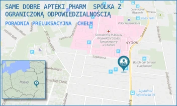 PORADNIA PRELUKSACYJNA - SAME DOBRE APTEKI PHARM  SPÓŁKA Z OGRANICZONĄ ODPOWIEDZIALNOŚCIĄ - SZPITALNA 47,  CHEŁM