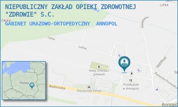GABINET URAZOWO-ORTOPEDYCZNY - NZOZ - ZDROWIE - LEŚNA 1,  ANNOPOL