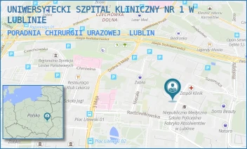 PORADNIA CHIRURGII URAZOWEJ - UNIWERSYTECKI SZPITAL KLINICZNY NR 1 W LUBLINIE - STANISŁAWA STASZICA 14A,  LUBLIN